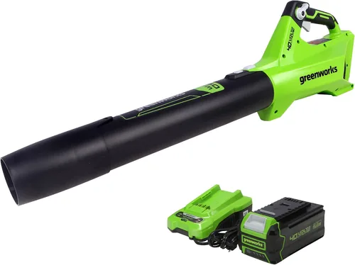 Miniatura 12 de Greenworks Soplador axial inalámbrico de 40 V (110 MPH / 390 CFM), batería de 2.5 Ah y cargador incluidos