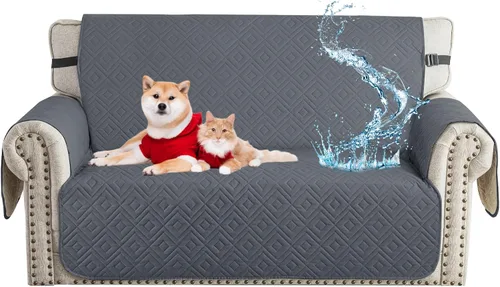 Miniatura 19 de XINEAGE Funda 100% impermeable para silla y sofá para mascotas, funda antideslizante para sofá, fundas lavables para silla, protector de muebles