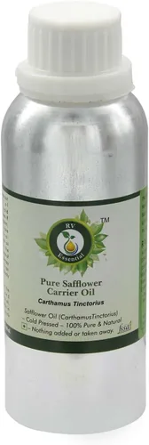 Miniatura 3 de R V Essential Aceite de cártamo Carthamus Tinctorius Para piel Para cocinar Sin refinar Para pintar Para rostro Para cabello Para