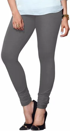 Miniatura 39 de ladyline Leggings Churidar elásticos de algodón para mujer Extra largos de longitud completa de cintura alta Talla regular y grande Pantalones