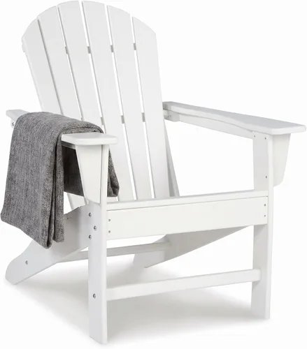 Miniatura 14 de Diseño de autor por Ashley - Silla para patio exterior Sundown Treasure Adirondack de HDPE, color marrón claro