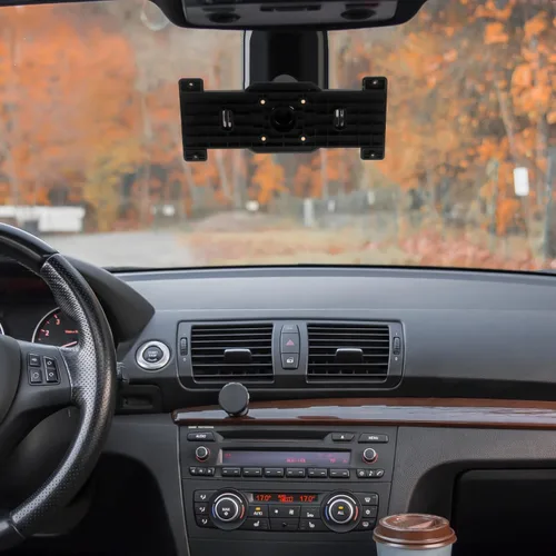 Miniatura 5 de Kit de soporte de espejo retrovisor y placa trasera para espejo retrovisor estable de coche, montaje de leva de tablero compatible con la mayoría