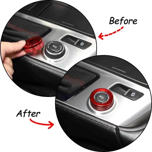 Miniatura 2 de TINKI Anillo decorativo de ajuste de brillo para instrumento de automóvil, para Chevy C7 Corvette 2014-2019, accesorios interiores