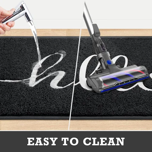 Miniatura 6 de Alfombra de puerta CozyBounty Hello Mats - tapete antideslizante para interiores y exteriores de bajo perfil para entrada, tapete de piso