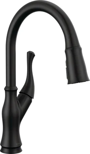 Miniatura 16 de DELTA Ophelia - Grifo de cocina de oro cepillado con pulverizador extraíble, grifo de fregadero de cocina de un solo agujero moderno, una sola