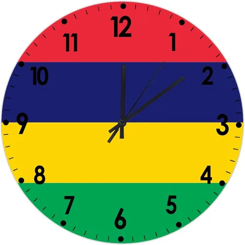 Miniatura 699 de Cheyan Reloj de pared con bandera de Canadá de 12 pulgadas, silencioso, sin tictac, de PVC, funciona con pilas, reloj redondo decorativo, regalo