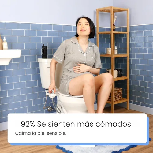 Miniatura 6 de TUSHY Bidé de agua fresca y fría: accesorio para asiento de inodoro ultra delgado (boquilla higiénica autolimpiante no eléctrica) Fácil instalación