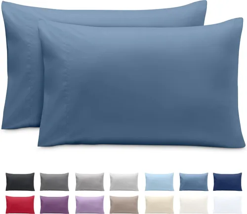 Miniatura 66 de Bare Home Juego de 2 fundas de almohada de microfibra de tamaño estándar, fundas de almohada refrescantes, doble cepillado, fácil cuidado, cierre