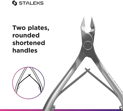Miniatura 5 de Staleks Pro SMART 31 - Cortadora de cutículas de hoja de 0.276 in, acero inoxidable afilado y duradero, herramienta de manicura profesional