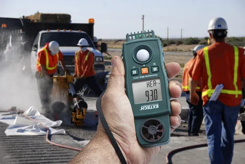 Miniatura 6 de Extech Medidor ambiental EN510 10 en 1: mide la velocidad del aire, la luz, el sonido, la temperatura, la humedad, el punto de rocío, la bombilla