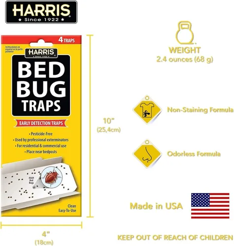 Miniatura 3 de P F HARRIS - Trampas irresistibles para insectos de cama, 4 trampas