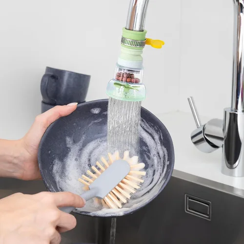 Miniatura 9 de Juego de 3 filtros de grifo, extensores de grifo de agua con rotación 360, purificador de agua ajustable para fregadero (0.83 x 2.6 x 1.85), fácil