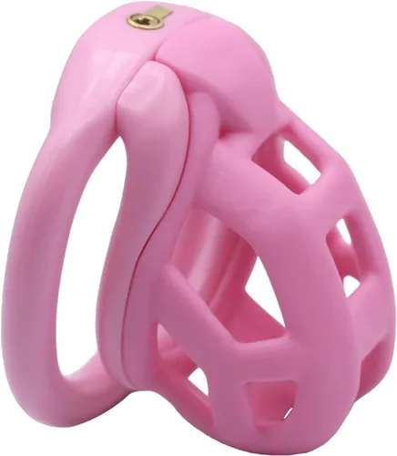 Jaula de castidad de resina, dispositivo de castidad masculina 3.0 con 4 anillos, dispositivo de castidad masculina para pene, jaula de castidad