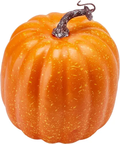 woshilaocai 7 calabazas artificiales para decoración de otoño, cosecha, Acción de Gracias, Halloween, vacaciones, decoración de casa de campo para