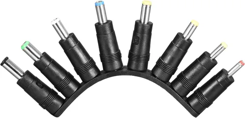 Miniatura 4 de uxcell Kit de adaptador de corriente CC 8pcs 0.217 x 0.083 in Jack Converter Conector Barril Set