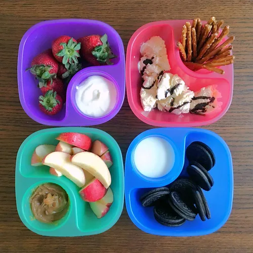 Miniatura 7 de Rolling Sands Cuencos reutilizables para aperitivos y inmersiones, 5 unidades, fabricados en Estados Unidos, aptos para lavavajillas y microondas