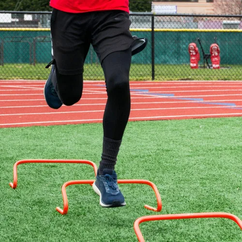 Miniatura 7 de YEXEXINM Paquete de 4 obstáculos de entrenamiento de velocidad de agilidad, 6 pulgadas desmontables de entrenamiento de agilidad, equipo de práctica
