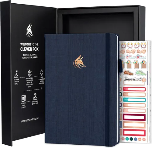 Miniatura 11 de Clever Fox Ultimate Achiever's Goal Planner - Diario de enfoque y productividad de 90 días. Planificador organizador diario, semanal y mensual sin