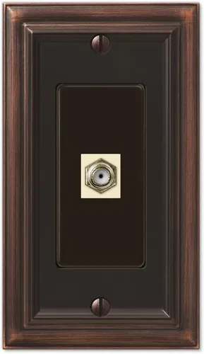 Miniatura 16 de Amerelle 94BW Continental - Placa de pared, 1 en blanco, metal fundido, blanco, 1 paquete
