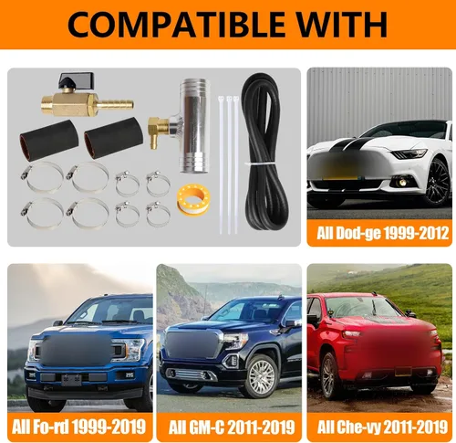 Miniatura 4 de Kit de instalación de tanque de combustible diésel auxiliar compatible con Ford 1999-2019 compatible con Ram 1999-2012 compatible con Colorado