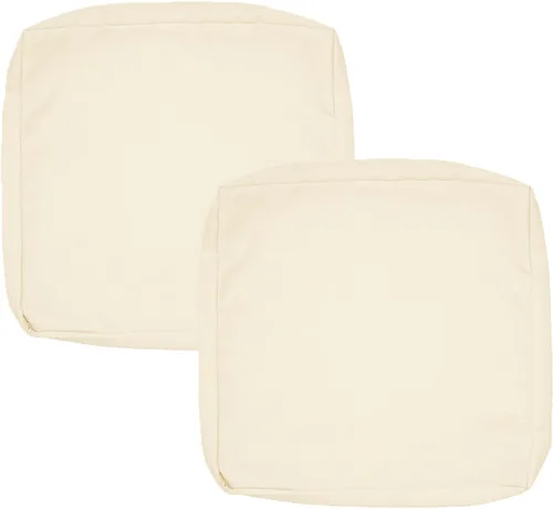 Miniatura 39 de FLYMEI Patio Cushion Covers 16x16x2.5 Waterproof Outdoor Cushion Cover Replacement 1Packs Outdoor Seat Cushion Slipcover for Rattan Chair Sofa, Beige