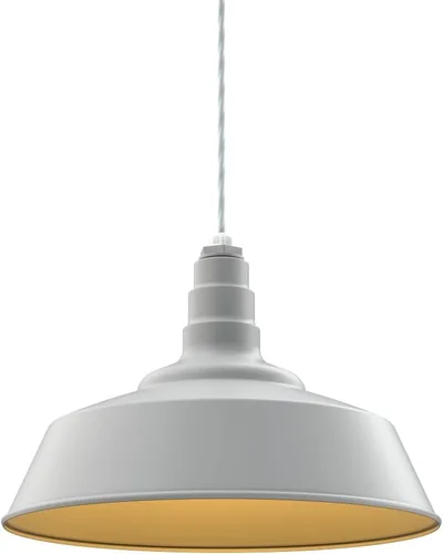 Miniatura 41 de Steel Lighting Co. Manhattan Warehouse Light Lámpara colgante montada en el techo Cúpula de 20 pulgadas Montaje al ras Luz de granero