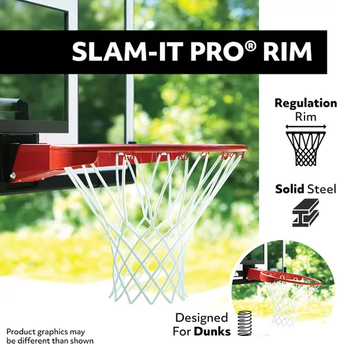Miniatura 7 de Nuevo aro de baloncesto portátil ajustable de por vida 71522 tablero de acrílico de 54 pulgadas