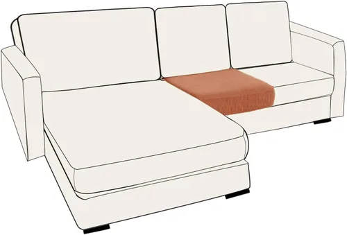 Miniatura 68 de UNBBRRL Fundas de cojín de asiento para sofá, elásticas, funda de cojín individual para sofá, fundas de cojín para sofá, fundas de héroe protegen