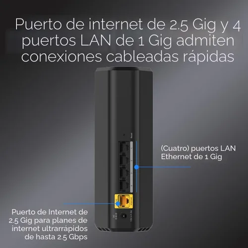 Miniatura 5 de NETGEAR Router WiFi 7 de doble banda Nighthawk (RS90): solo enrutador, velocidad inalámbrica BE3600 (hasta 3,6 Gbps) - Cubre hasta 2,000 pies
