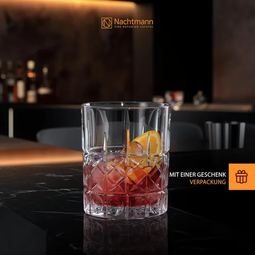 Miniatura 3 de Nachtmann Highland - Vaso de whisky de 12 onzas (juego de 4), vaso de whisky de 4 pulgadas para whisky escocés, ron, licores, utensilios de bar