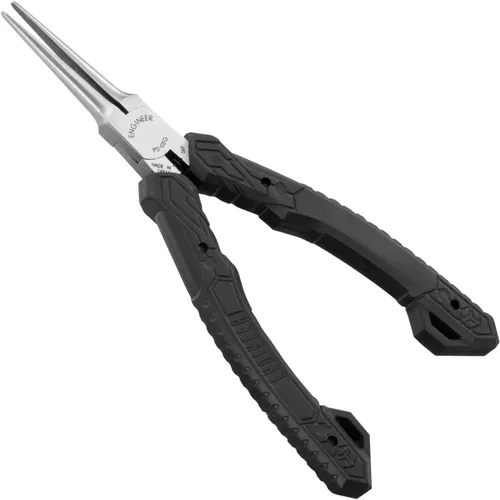 Miniatura 4 de Engineer Compact Precision Alicates de punta larga compactos (punta de aguja), grado profesional, ESD seguro con mordazas de acero al carbono.