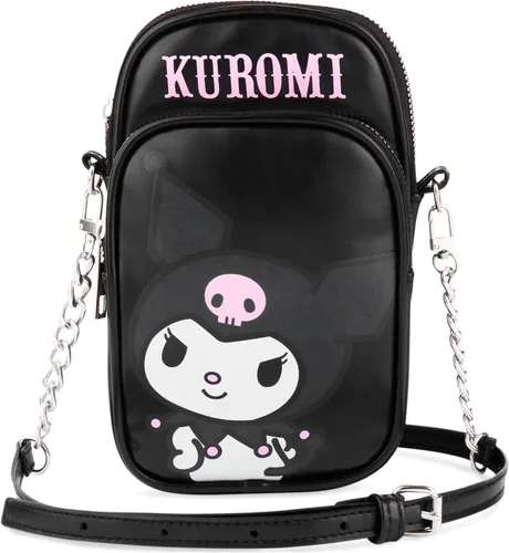 Miniatura 7 de Get Trend Bolsa cruzada para teléfono para niñas, pequeña bolsa de hombro para viajes, escuela, regalos para niñas Kuromi negro