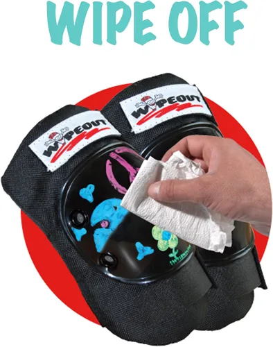 Miniatura 4 de Wipeout Juego de almohadillas para niños de borrado en seco con rodilleras, coderas y muñequeras