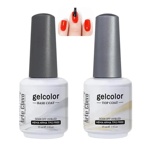 Miniatura 44 de Arte Clavo Esmalte de uñas de gel rosa lechosa de 0.5 fl oz, con luz LED, UV, remojado, transparente, rosa nude, manicura francesa, rosa claro