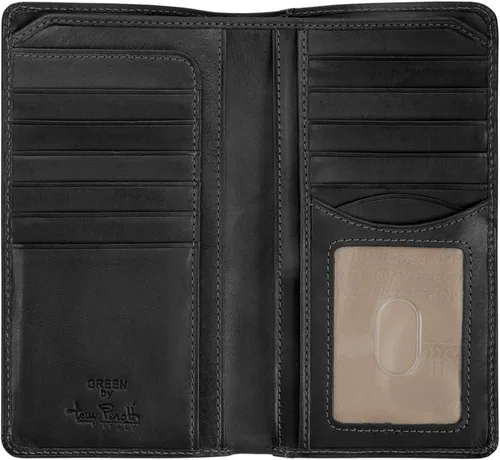 Miniatura 2 de Tony Perotti Mens Long Bifold Checkbook Cover Wallet Multi Card Pocket Holder Italian Leather