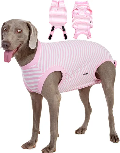Miniatura 34 de Traje de Recuperación Wabdhaly para Perros, Traje de Cone de Perro con Cremallera Alternativa para Cirugía de Esterilización Femenina, Traje