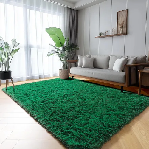 Miniatura 47 de ONASAR - Alfombra de pasillo negra de 2 x 6 pies, esponjosa, lavable, ultrasuave, afelpada, peluda, tapete para bebés, dormitorio de niños, armario
