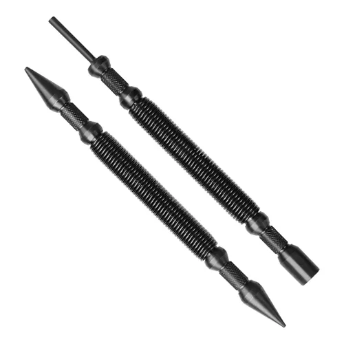 Miniatura 8 de Juego de 2 piezas de botador de clavos de doble cabeza, botador de clavos de doble cabeza, punzón perforador central con resorte, herramienta