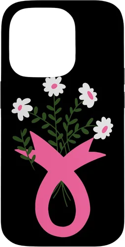 Miniatura 17 de Flower Jar Pink Ribbon Breast cancer Awareness Month Women Case for iPhone 16