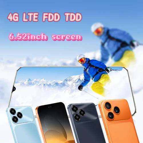 Miniatura 2 de Teléfono desbloqueado, pantalla HD de 6.52 pulgadas, 4+4 GB de RAM y 128/GB ROM/TF 256GB, doble SIM desbloqueado US 4G LTE, cámaras de 5 MP+13 MP