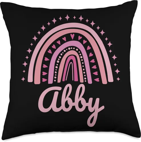 Miniatura 5 de Personalized Name Mothers Day outfit For Women Name - Almohada divertida para mujer, diseño de arcoíris rosa, 16 x 16 pulgadas, multicolor