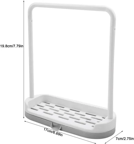 Miniatura 2 de Toallero de cocina para encimera de cocina, soporte para trapo, soporte para trapo, barra desmontable de cocina, toallero, organizador de Gris