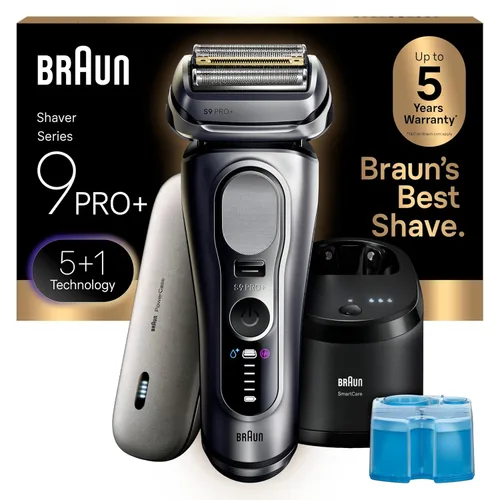 Miniatura 13 de Braun Series 9 Pro 9487cc Afeitadora eléctrica para hombre, para uso húmedo y seco, recargable, afeitadora eléctrica con estación de limpieza