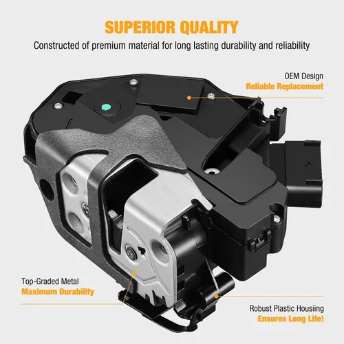 Miniatura 3 de SYERAL Actuador de cerradura de puerta delantera izquierda para puerta lateral del conductor compatible con Ford Fiesta 2011-2019 Reemplazar #