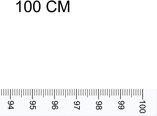 Miniatura 3 de uxcell Cinta métrica adhesiva con respaldo de 39.4 in de lectura vertical cinta métrica para barra de trabajo regla (transparente)