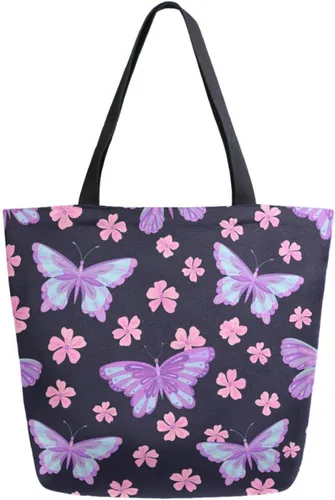 Miniatura 19 de Naanle Bolsa de lona de África grande para mujer, bolsa de hombro casual, bolsa de algodón para exteriores, reutilizable, multiusos, resistente