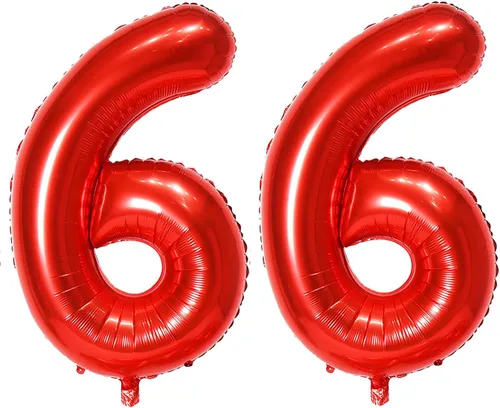 Miniatura 39 de Globo de helio rojo del número 10 de 40 pulgadas, autosellado para decoración de fiesta de cumpleaños y decoración de fiesta de aniversario (rojo 10)