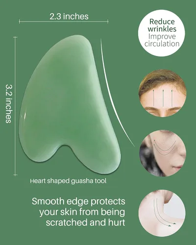 Miniatura 5 de MoHern Herramientas de masaje Gua Sha, 4 herramientas de Gua Sha de múltiples formas, herramientas de masaje de raspado de guasha para cara y cuerpo