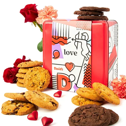 Miniatura 24 de David's Cookies Galletas recién horneadas – Deliciosa variedad suave hecha a mano – Exquisito regalo gourmet para amigos y familiares en ocasiones