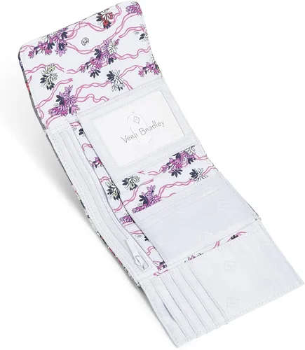 Miniatura 2 de Vera Bradley Cartera compacta de algodón Riley para mujer con protección RFID